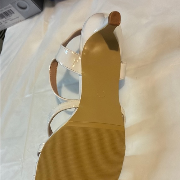 ASOS White Strappy Heels with Bow Detail - Picture 6 of 6